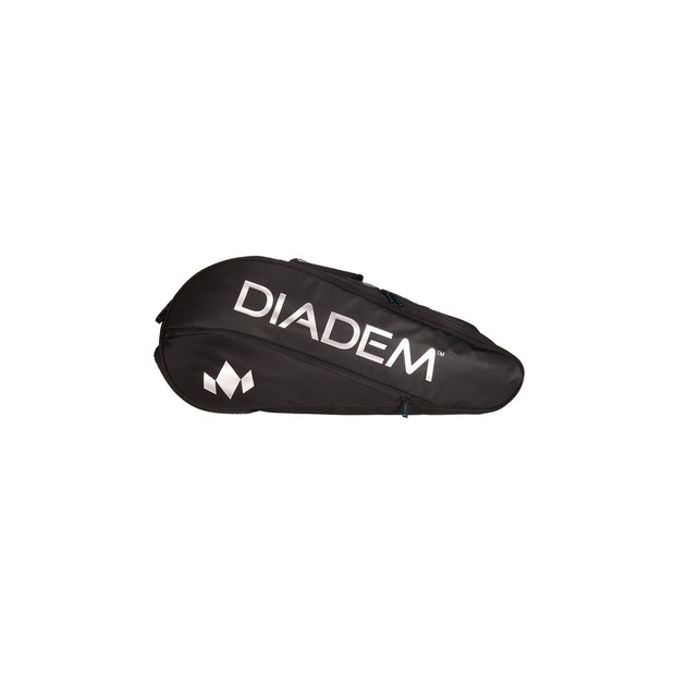 Diadem Tour 9 Pack Nova Racket Bag (Black/Chrome) - Diadem Sports