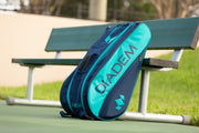 Diadem Tour 12 Pack Elevate Racket Bag (Teal/Navy) - Diadem Sports