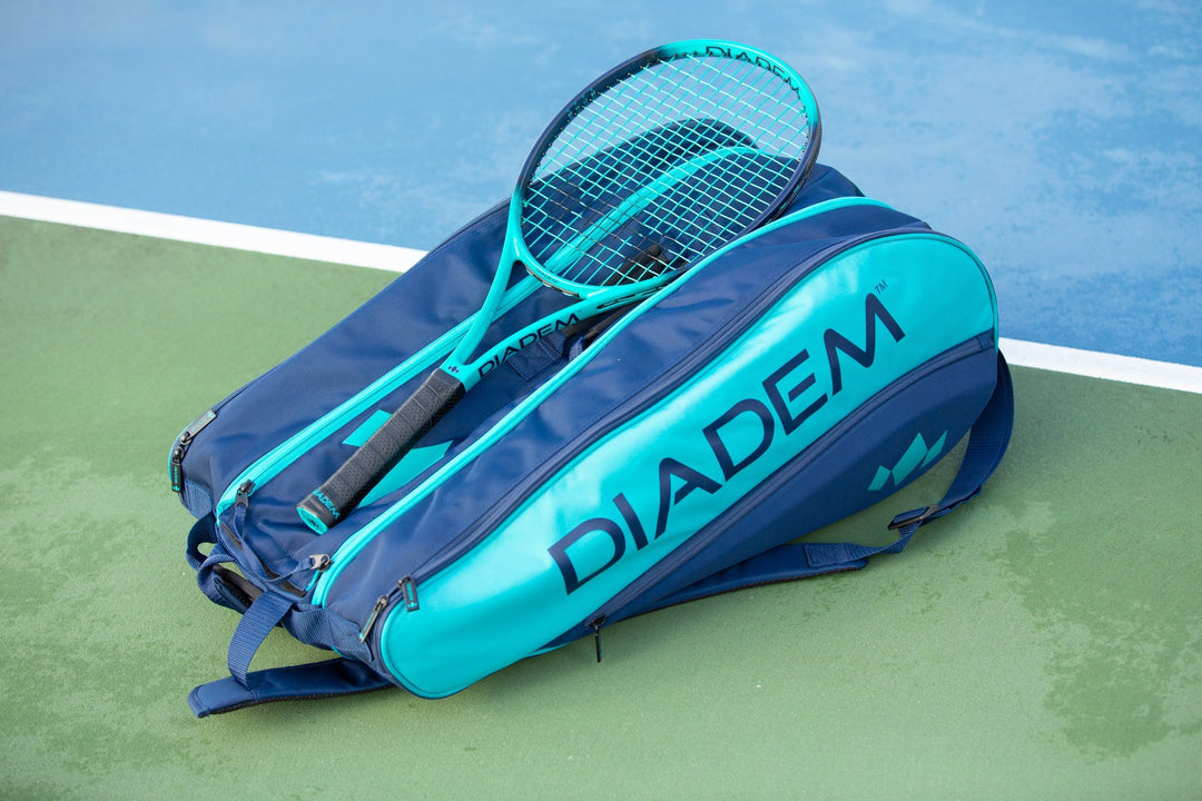 Diadem Tour 12 Pack Elevate Racket Bag (Teal/Navy)– Diadem Sports