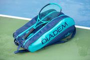 Diadem Tour 12 Pack Elevate Racket Bag (Teal/Navy) - Diadem Sports