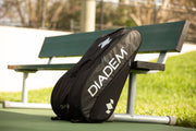 Diadem Tour 12 Pack Nova Racket Bag (Black/Chrome) - Diadem Sports